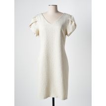 FRANK LYMAN - Robe mi-longue beige en polyester - Femme - Taille 38 - Modz