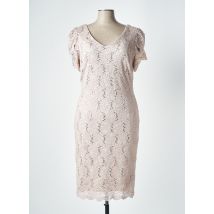 FRANK LYMAN - Robe mi-longue beige en polyester - Femme - Taille 44 - Modz