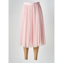 BIANCO EVENTO - Jupe mi-longue rose en polyester - Femme - Taille 40 - Modz