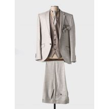 ADIMO - Costume de cérémonie beige en viscose - Homme - Taille TU - Modz