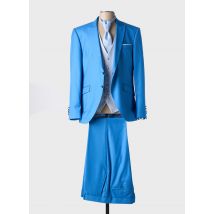 ADIMO - Costume de cérémonie bleu en polyester - Homme - Taille TU - Modz