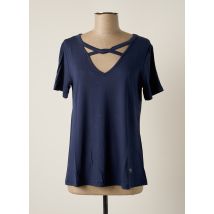 MALOKA - Top bleu en viscose - Femme - Taille 38 - Modz