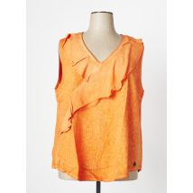 MALOKA - Top orange en lin - Femme - Taille 52 - Modz