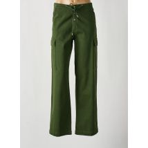 RAGDOLL - Pantalon large vert en coton - Femme - Taille 38 - Modz