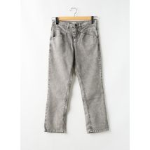 PABLO - Jeans coupe droite gris en coton - Femme - Taille 34 - Modz
