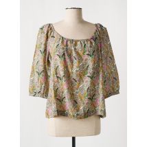 BA&SH - Blouse vert en coton - Femme - Taille 34 - Modz