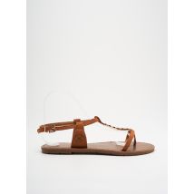 CHATTAWAK - Tongs marron en textile - Femme - Taille 39 - Modz