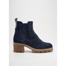 TAMARIS - Bottines/Boots bleu en cuir - Femme - Taille 41 - Modz