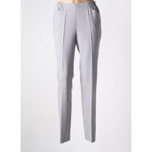 STARK - Pantalon droit gris en polyester - Femme - Taille 46 - Modz