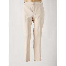 SIGNE NATURE - Pantalon chino beige en polyester - Femme - Taille 40 - Modz
