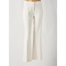 SIGNE NATURE - Pantalon flare beige en polyester - Femme - Taille 38 - Modz