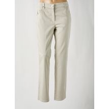 ZERRES - Pantalon slim beige en coton - Femme - Taille 46 - Modz