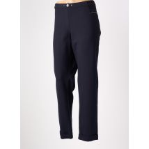 CHRISTINE LAURE - Pantalon droit bleu en viscose - Femme - Taille 50 - Modz