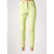 EAST DRIVE - Pantalon 7/8 vert en coton - Femme - Taille 38 - Modz