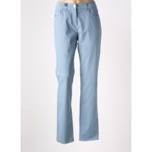 EAST DRIVE - Pantalon droit bleu en coton - Femme - Taille 38 - Modz