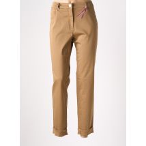EAST DRIVE - Pantalon droit beige en coton - Femme - Taille 50 - Modz