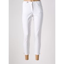 EAST DRIVE - Pantalon 7/8 blanc en coton - Femme - Taille 50 - Modz