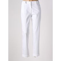 EAST DRIVE - Pantalon droit blanc en coton - Femme - Taille 46 - Modz