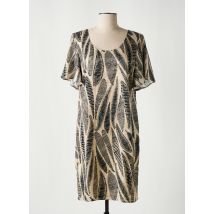 SIGNE NATURE - Robe mi-longue beige en polyester - Femme - Taille 40 - Modz