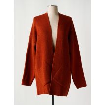 SIGNE NATURE - Gilet manches longues orange en acrylique - Femme - Taille 40 - Modz
