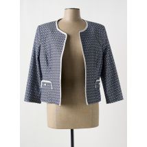 ESTEL COLLECTION - Veste chic bleu en polyester - Femme - Taille 42 - Modz