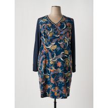 PAUSE CAFE - Robe mi-longue bleu en polyester - Femme - Taille 46 - Modz
