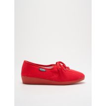SEMELFLEX - Chaussons/Pantoufles rouge en textile - Femme - Taille 41 - Modz