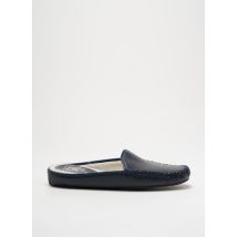 EREL - Chaussons/Pantoufles bleu en cuir - Femme - Taille 36 - Modz