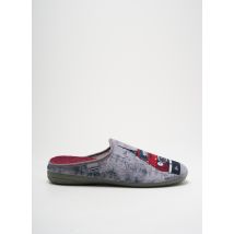LA MAISON DE L'ESPADRILLE - Chaussons/Pantoufles gris en textile - Homme - Taille 40 - Modz