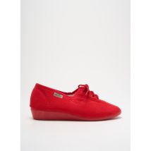 LA MAISON DE L'ESPADRILLE - Chaussons/Pantoufles rouge en textile - Femme - Taille 39 - Modz