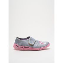 SUPERFIT - Chaussons/Pantoufles gris en textile - Fille - Taille 31 - Modz