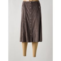 GERRY WEBER - Jupe mi-longue gris en acrylique - Femme - Taille 44 - Modz