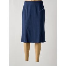 FRANCE RIVOIRE - Jupe mi-longue bleu en viscose - Femme - Taille 40 - Modz