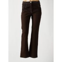 PAUL MAUSNER - Pantalon casual marron en coton - Femme - Taille 38 - Modz
