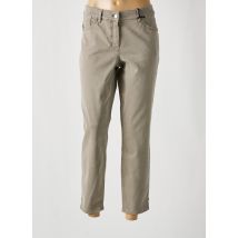 GERRY WEBER - Pantalon 7/8 beige en coton - Femme - Taille 46 - Modz