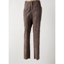 PAUPORTÉ - Pantalon slim marron en polyester - Femme - Taille 48 - Modz