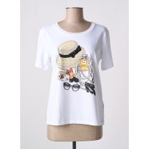LEO & UGO - T-shirt blanc en coton - Femme - Taille 38 - Modz