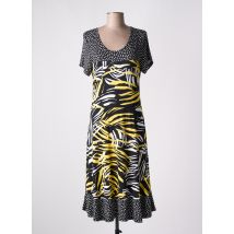 TELMAIL - Robe mi-longue noir en viscose - Femme - Taille 38 - Modz