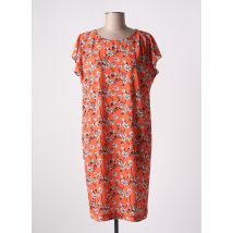 TELMAIL - Robe mi-longue orange en polyester - Femme - Taille 40 - Modz