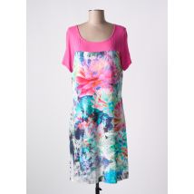 MSN - Robe mi-longue bleu en viscose - Femme - Taille 42 - Modz