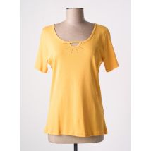 TELMAIL - T-shirt jaune en coton - Femme - Taille 40 - Modz