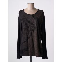 I.ODENA - T-shirt noir en viscose - Femme - Taille 42 - Modz