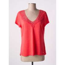 TAIFUN - T-shirt rouge en lin - Femme - Taille 40 - Modz