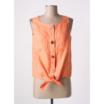 TAIFUN - Chemisier orange en lin - Femme - Taille 40 - Modz