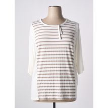 I.ODENA - T-shirt beige en viscose - Femme - Taille 46 - Modz