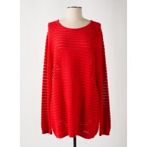 GERRY WEBER - Pull rouge en coton - Femme - Taille 46 - Modz