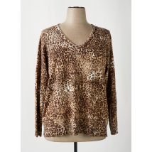 LEO & UGO - Pull marron en viscose - Femme - Taille 48 - Modz