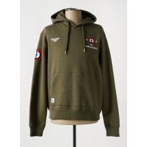 MARINE NATIONALE - Sweat-shirt à capuche vert en coton - Homme - Taille M - Modz