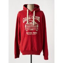 DAYTONA - Sweat-shirt à capuche rouge en coton - Homme - Taille M - Modz