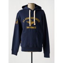 DAYTONA - Sweat-shirt à capuche bleu en coton - Homme - Taille M - Modz
